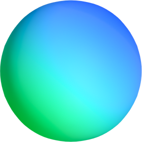 Vibrant Blocky 3D Shape Gradient Sphere